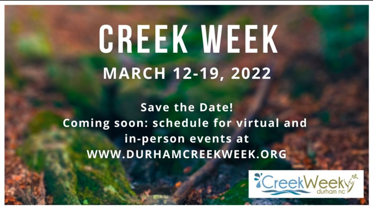 Creek Week 2022 poster