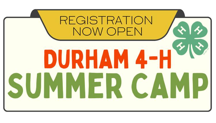 Durham 4-H Summer Camp poster